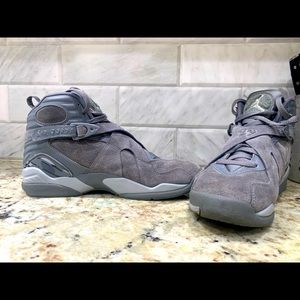 Cool Grey Jordan 8s Retro size 9.5 men